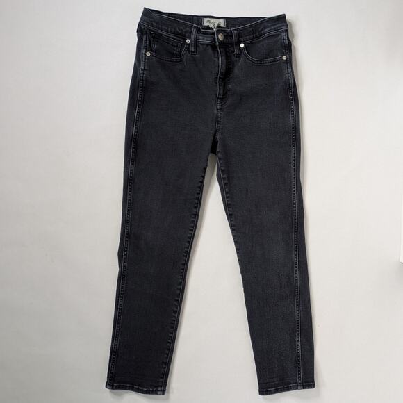 Madewell Stovepipe Straight 28 Charcoal Gray High Rise Minimalist Capsule Denim - Picture 1 of 11